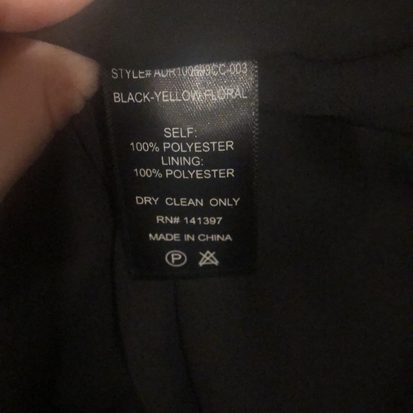 ASTR the label bohemian maxi black yellow floral long sleeve dress - Picture 9 of 14